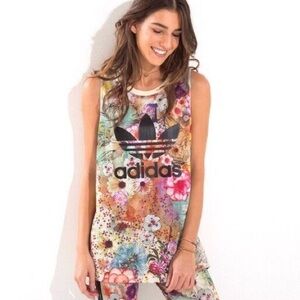 RARE, NWOT - Adidas Farm Floral Confetti Jersey Top